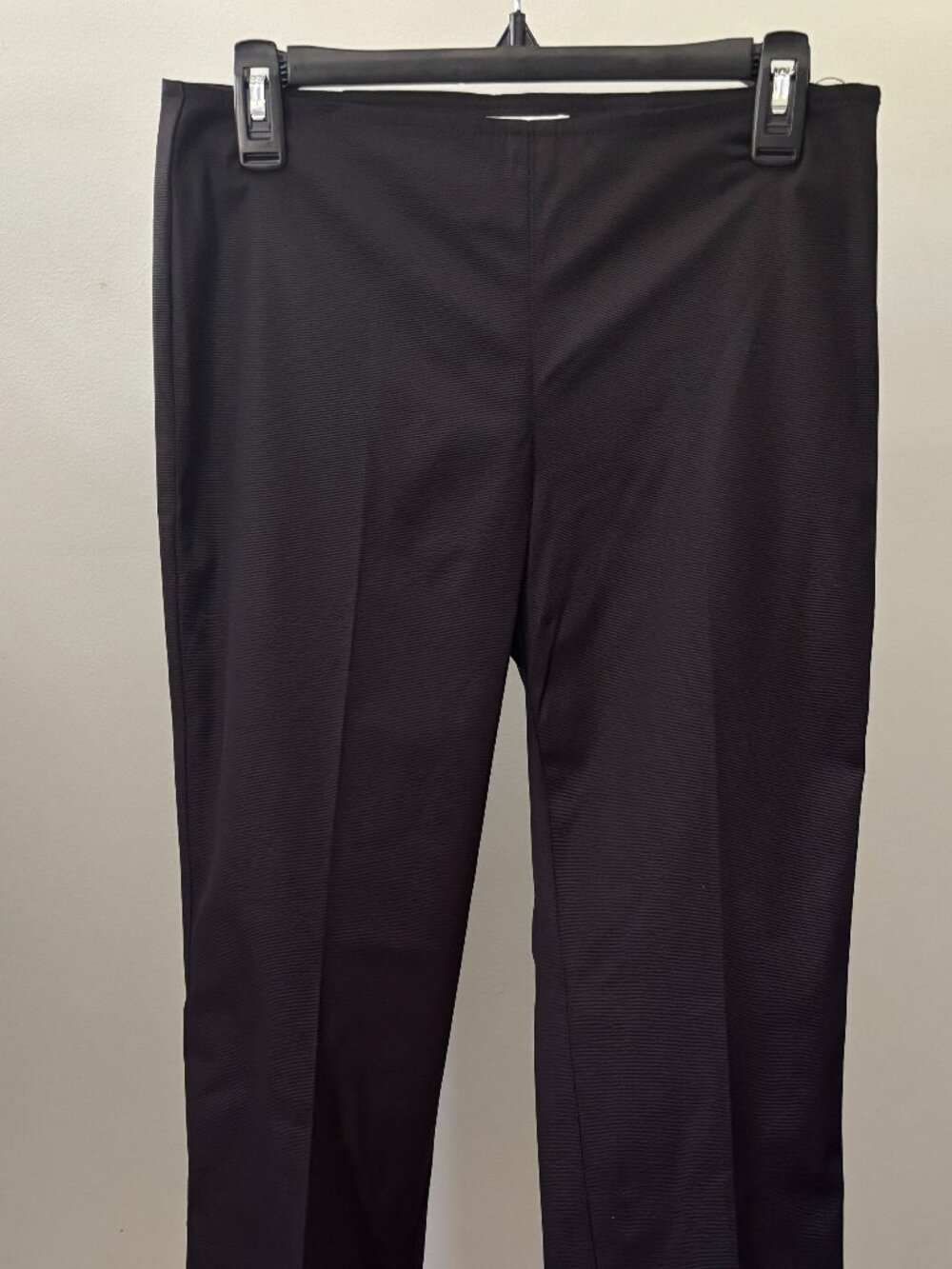Trina Turk Black Crystal-Hem Cropped Pants — Size 2 Like New - Picture 2 of 5